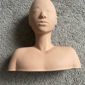 Nude Practice Mannequin Head Bust for Hair Styling and Makeup